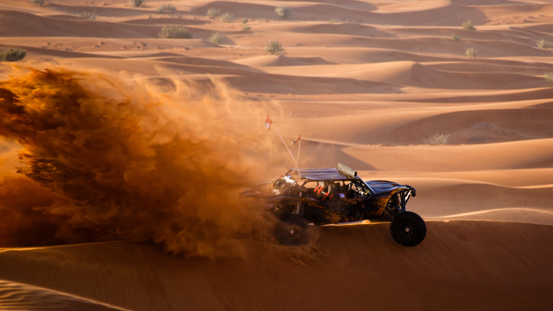 Buggyrennen in der Wüste von Dubai