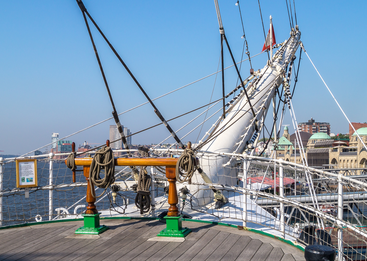 Bugspriet der Rickmer Rickmers