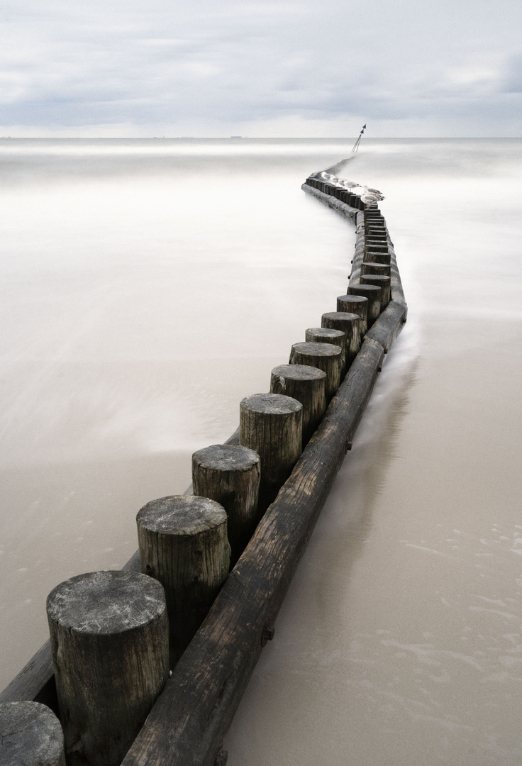 Buhne am Strand von Wangerooge