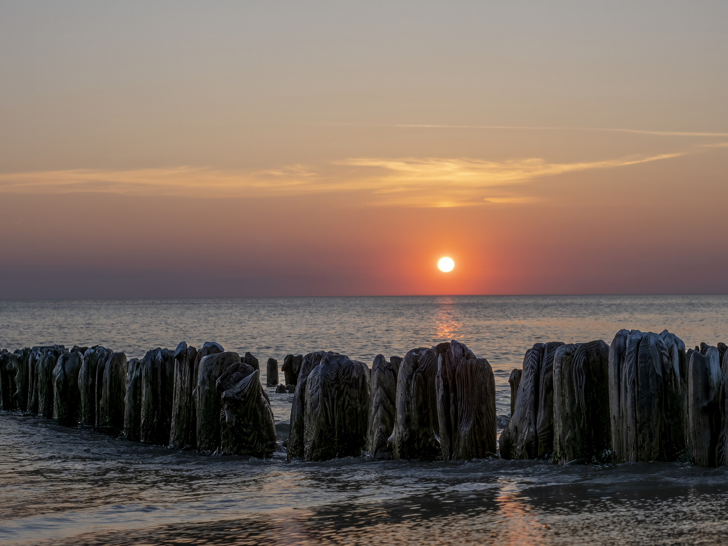 Buhne Sylt Sunset