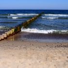 Buhnen am Strand