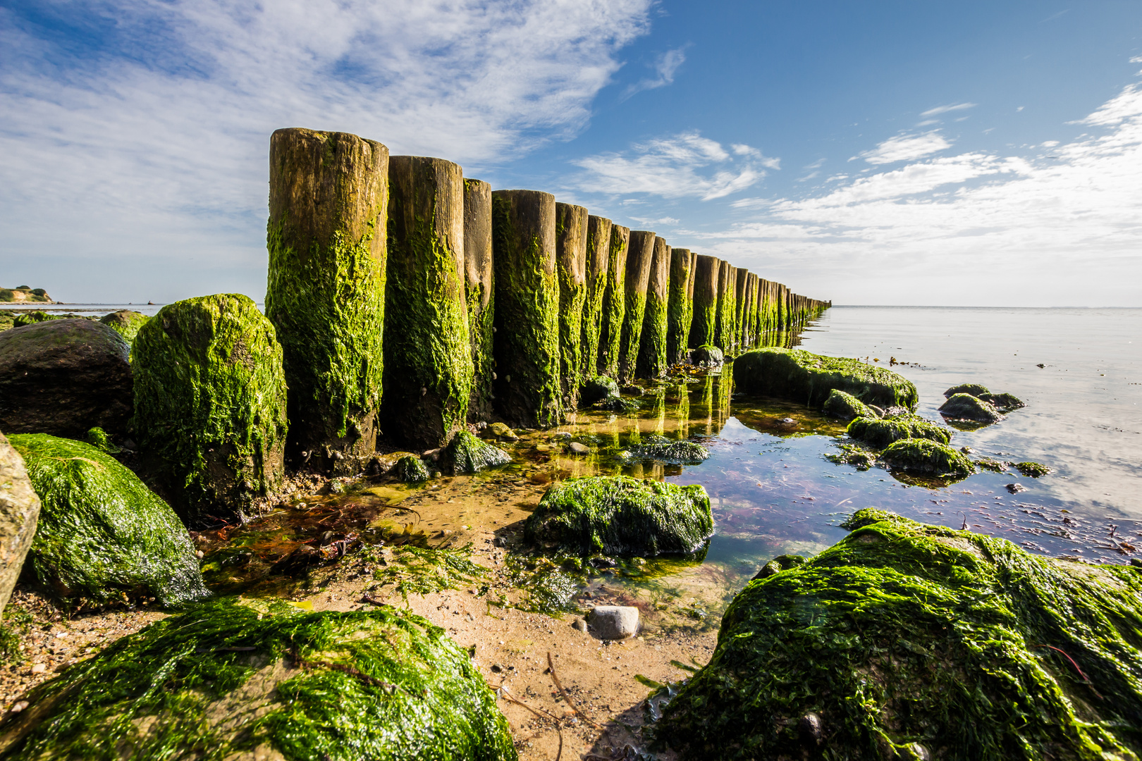 Buhnen am Strand