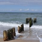 Buhnen am Strand von Sylt