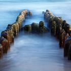 Buhnen am Strand von Westerland