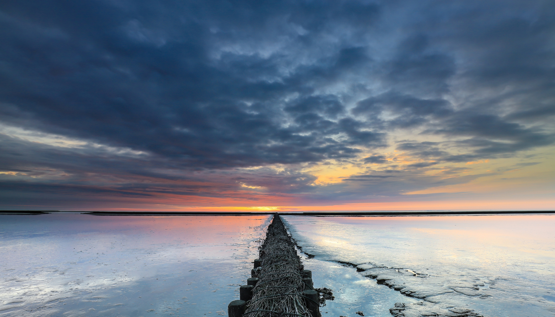 Buhnen an der Nordsee