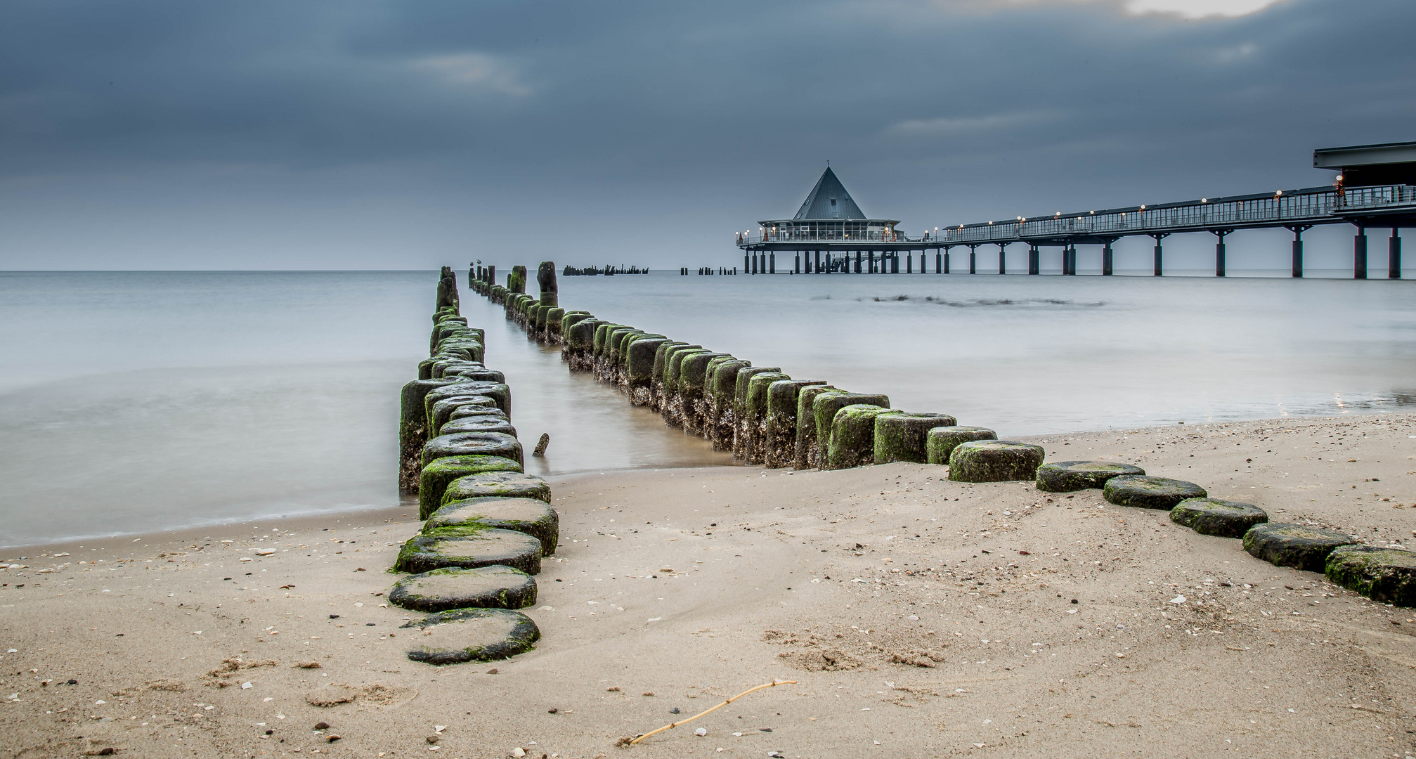 Buhnen an der Seebrücke Heringsdorf