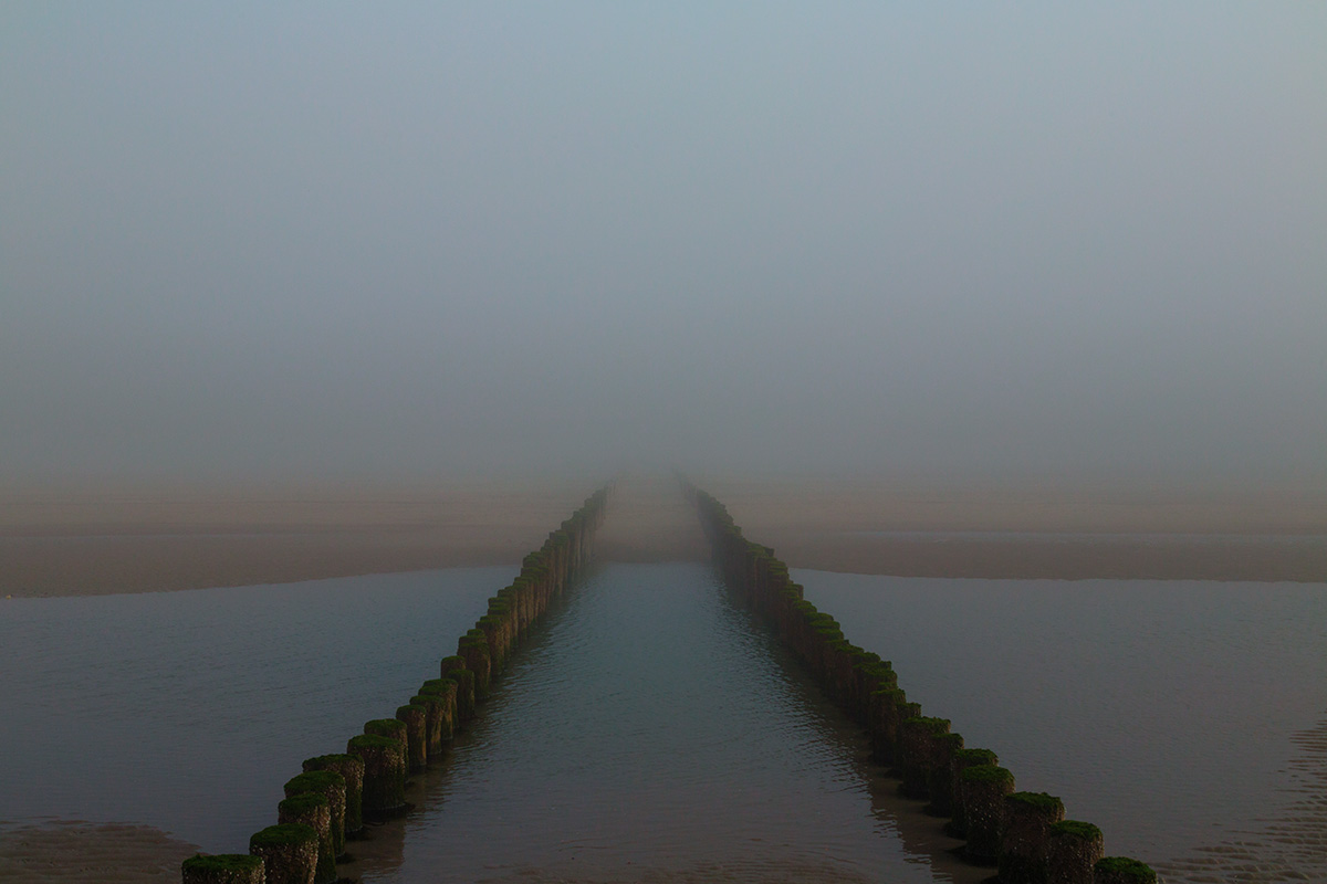 ... Buhnen, die im Nebel verschwanden ...