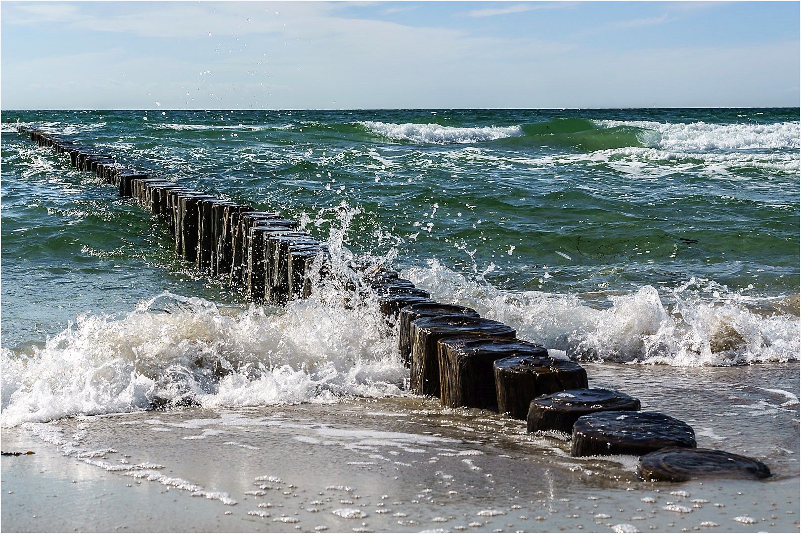 Buhnen in der Ostsee