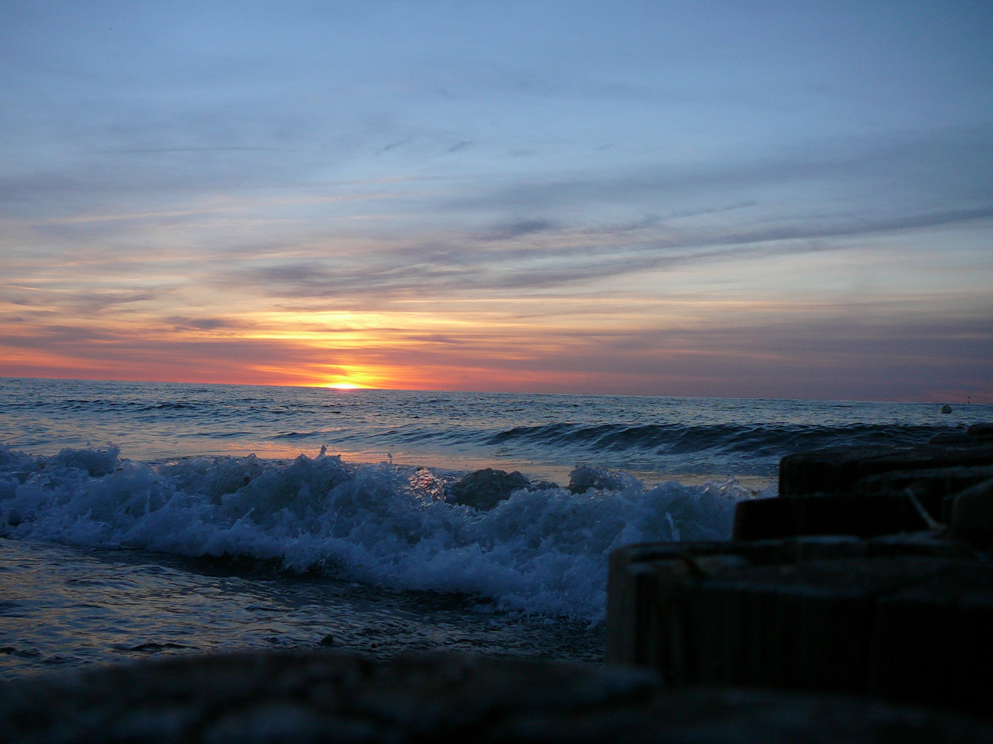 Buhnen in der Ostsee