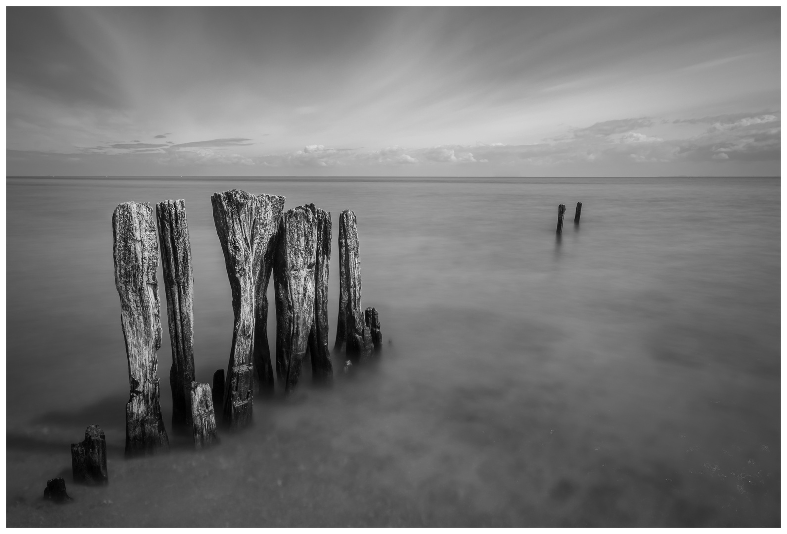 Buhnen Lenster Strand 