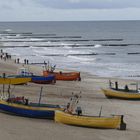 Buhnen,Boote und Meer