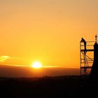 Builder enjoys the sunrise