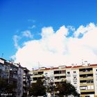 Buildings and a big cloud :)