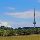 Bukova hora der Funkturm rechts der Elbe die dort Labe heißt