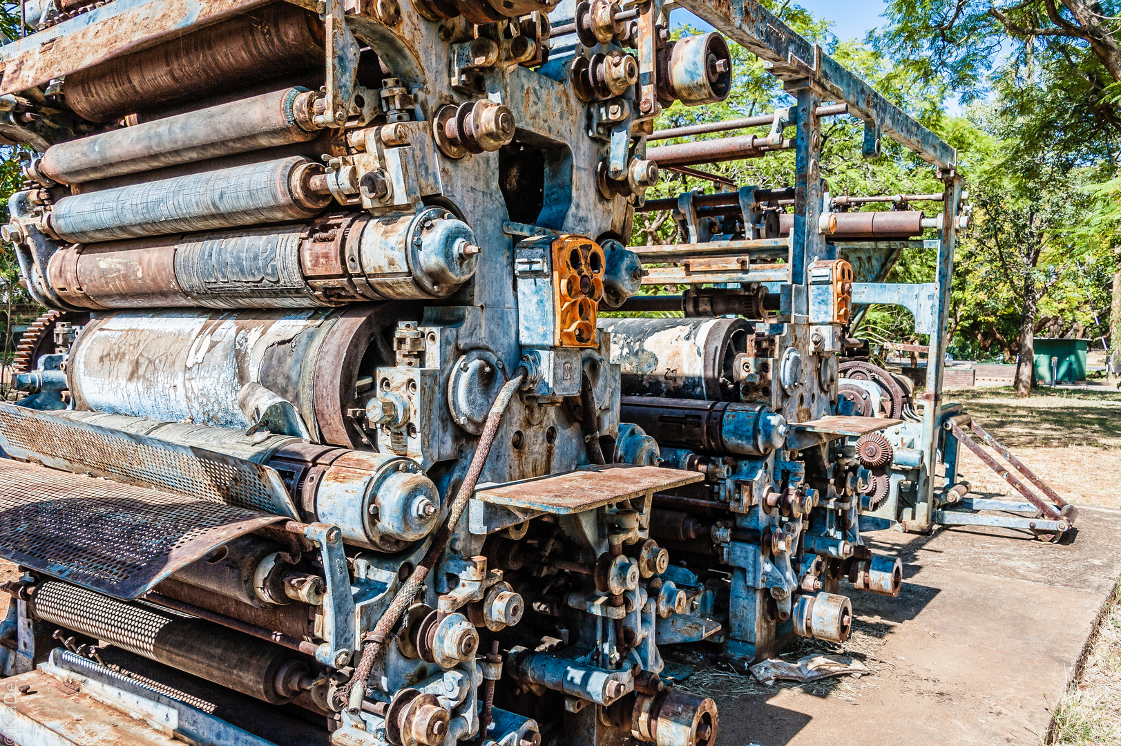 Bulawayo - Rollenoffset-Druckmaschine am National Museum