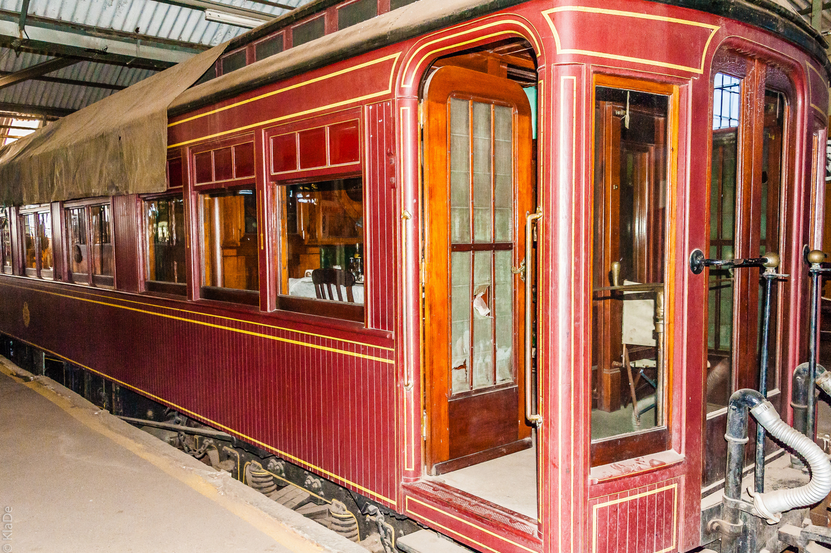 Bulawayo - Zimbabwe National Railway Museum - Salonwagen von Rhodes