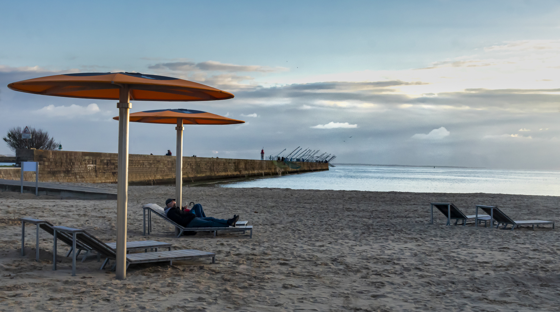 Buler sur la plage