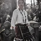 Bulgarian girl in folk costume