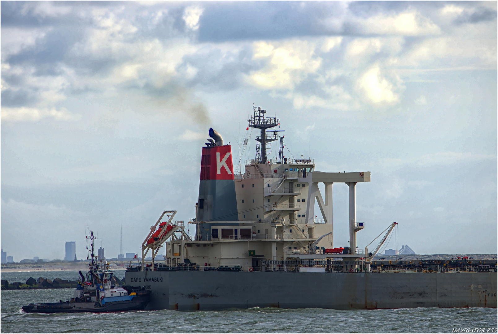  Bulk Carrier CAPE YAMABUKI inbound Rotterdam.