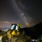 Bulldozer under Stars