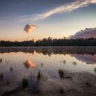 Bullensee, Sonnenuntergang mit Spiegelung