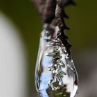 "bulles d'argent liquide dans cette goutte de glace"