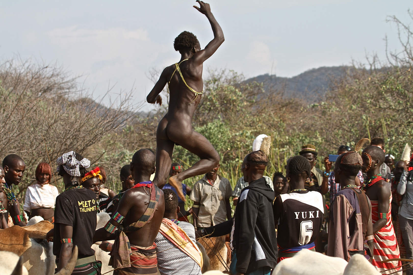 Bull's jump from Hamer tribe