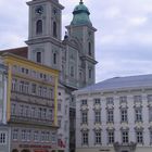 Bummelzug am Hauptplatz von Linz