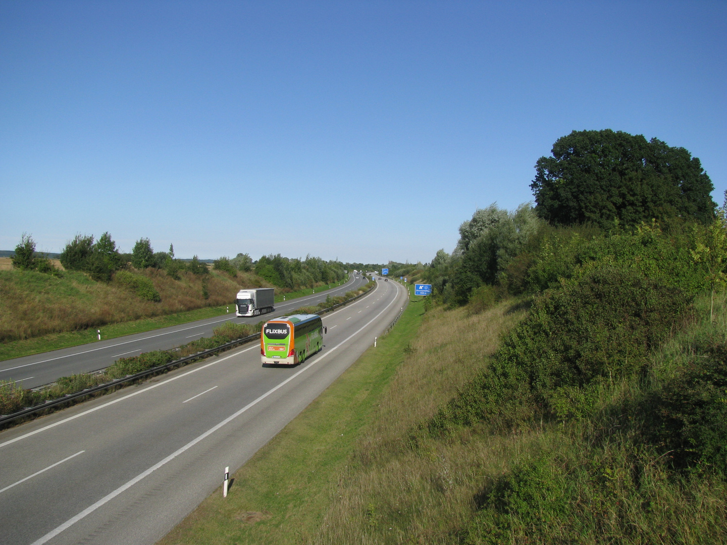 Bundesautobahn A 20 bei Grevesmühlen