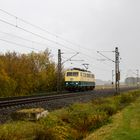 Bundesbahnfarben im Regen