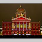 Bundeshaus - Lichtshow farbig