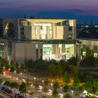 Bundeskanzleramt Berlin am Abend