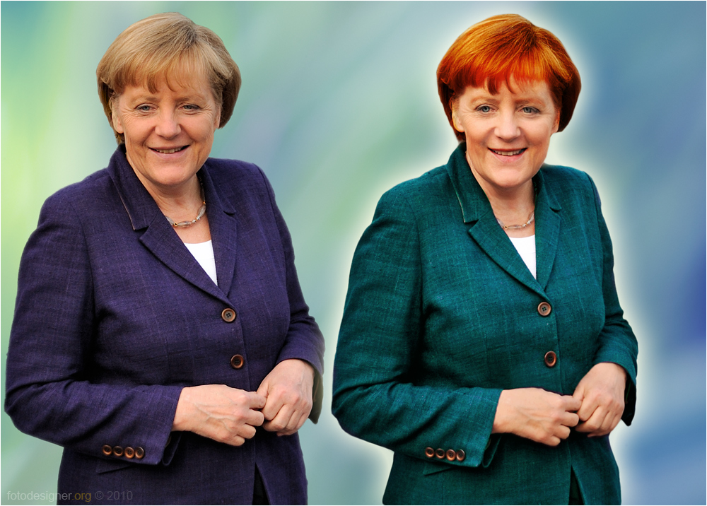 « Bundeskanzlerin Angela Merkel - vorher/nachher »