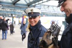 Bundespolizei am Hamburger Hauptbahnhof