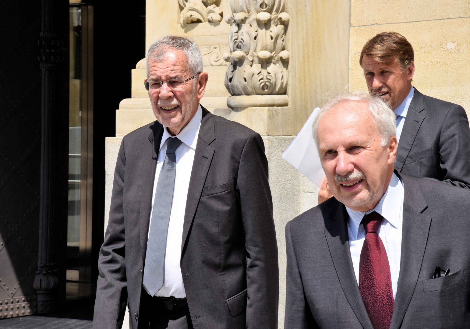 Bundespräsident Van der Bellen und Nationalbank-Gouverneur Ewald Nowotny