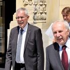 Bundespräsident Van der Bellen und Nationalbank-Gouverneur Ewald Nowotny