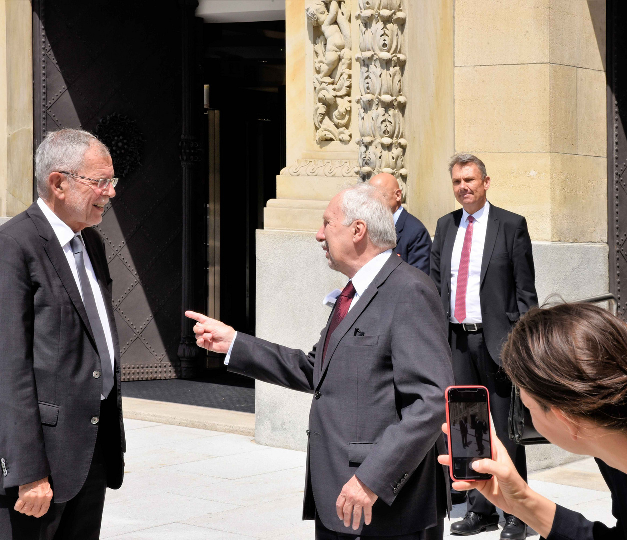 Bundespräsident Van der Bellen und Nationalbank-Gouverneur Ewald Nowotny