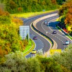 Bundesstraße B9 Mainz Laubenheim Tilt/Shift