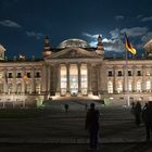 Bundestag bei Nacht