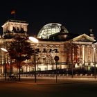 Bundestag bei Nacht