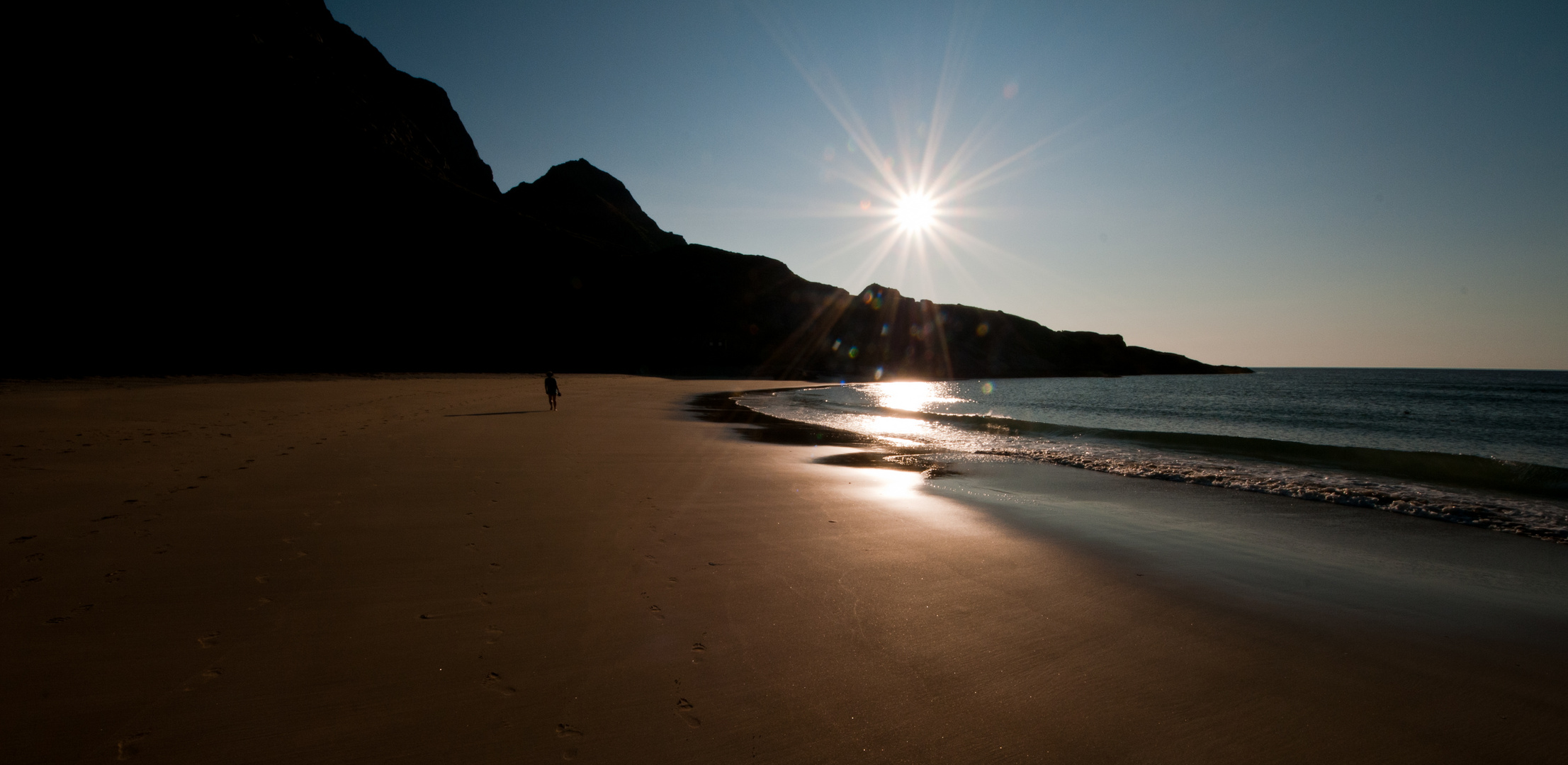 Bunes beach . Lofoten . NORWAY.