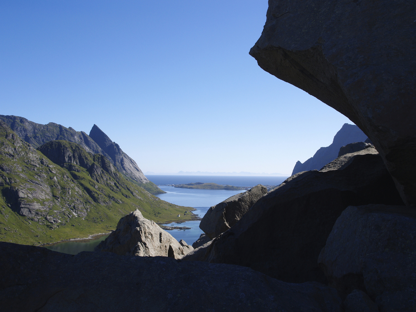 Bunesfjord, view  from Bisplua to Andøya