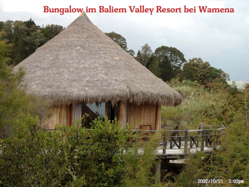 Bungalow im Baliem Valley Resort bei Wamena