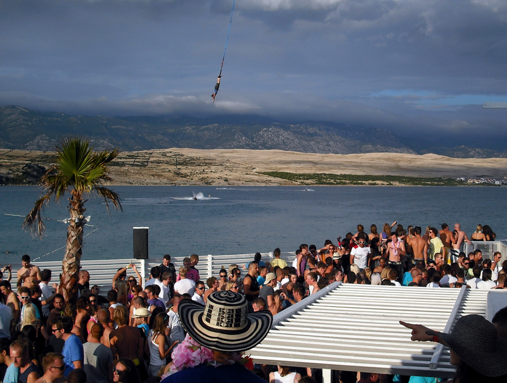 Bungee Jump @ Partystrand Zrce Kroatien