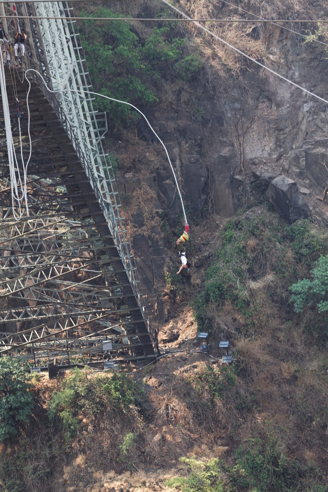 Bungee Jumping am Sambesi