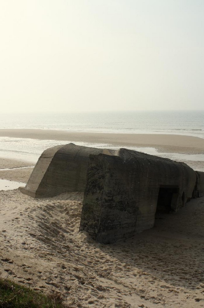 Bunker am Strand in der Nähe von Calais