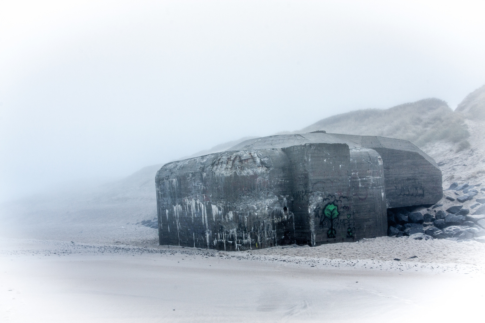 Bunker an der Nordsee in Dänemark