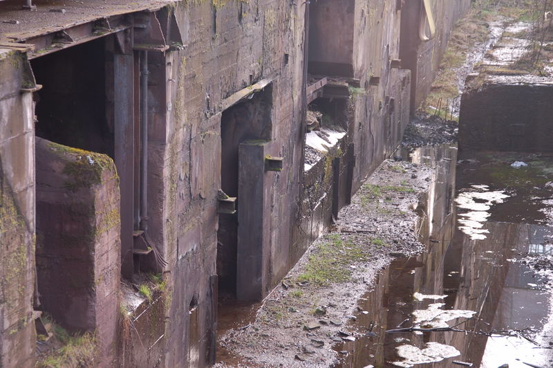 Bunker-Anlage/Erz und Möller gesehen auf der Henrichshütte.