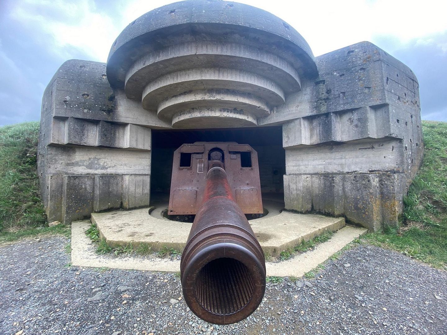 Bunker der Batterie de Longues-sur-Mer/Normandie/Frankreich