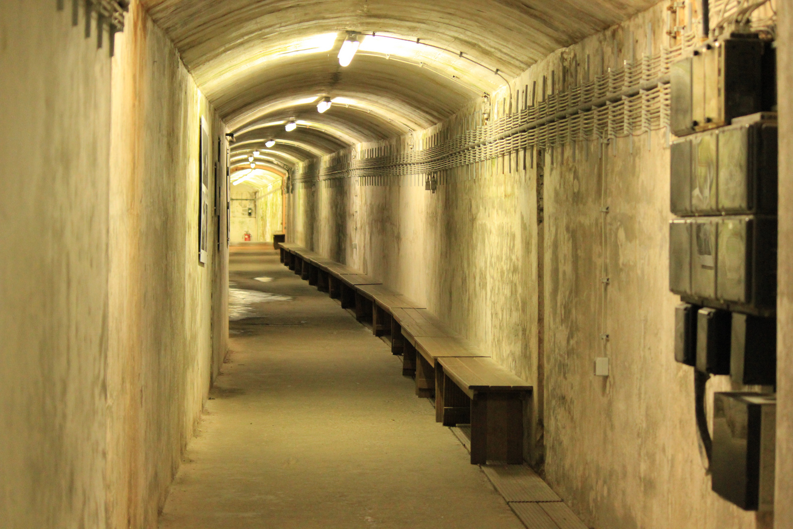 Bunkergang auf Helgoland